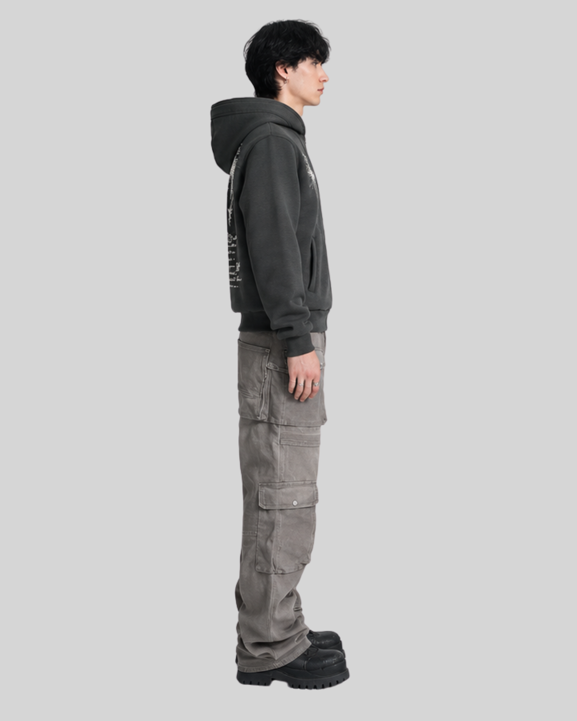 Zip Hooded Cardigan-9