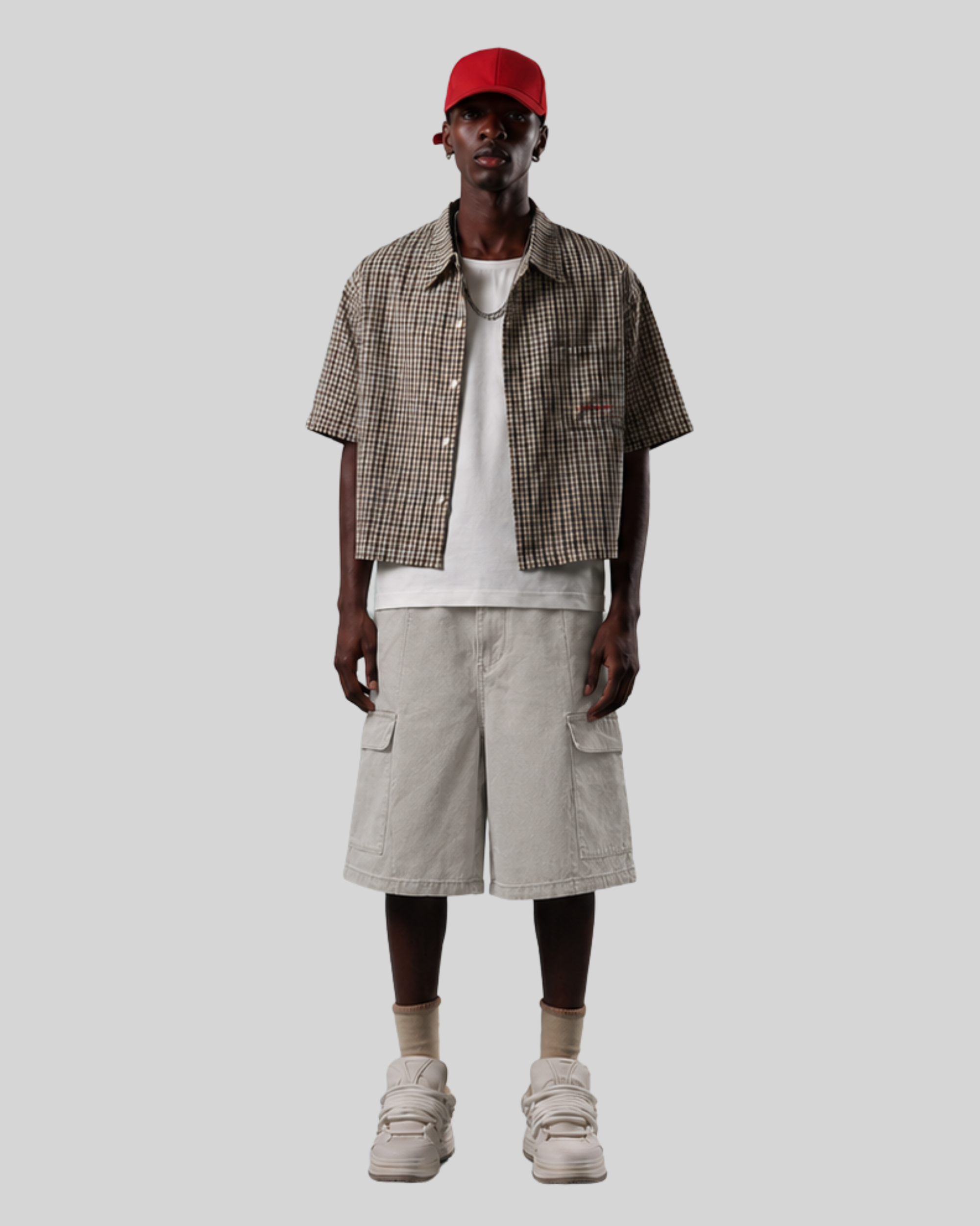 Washed Cotton Shorts