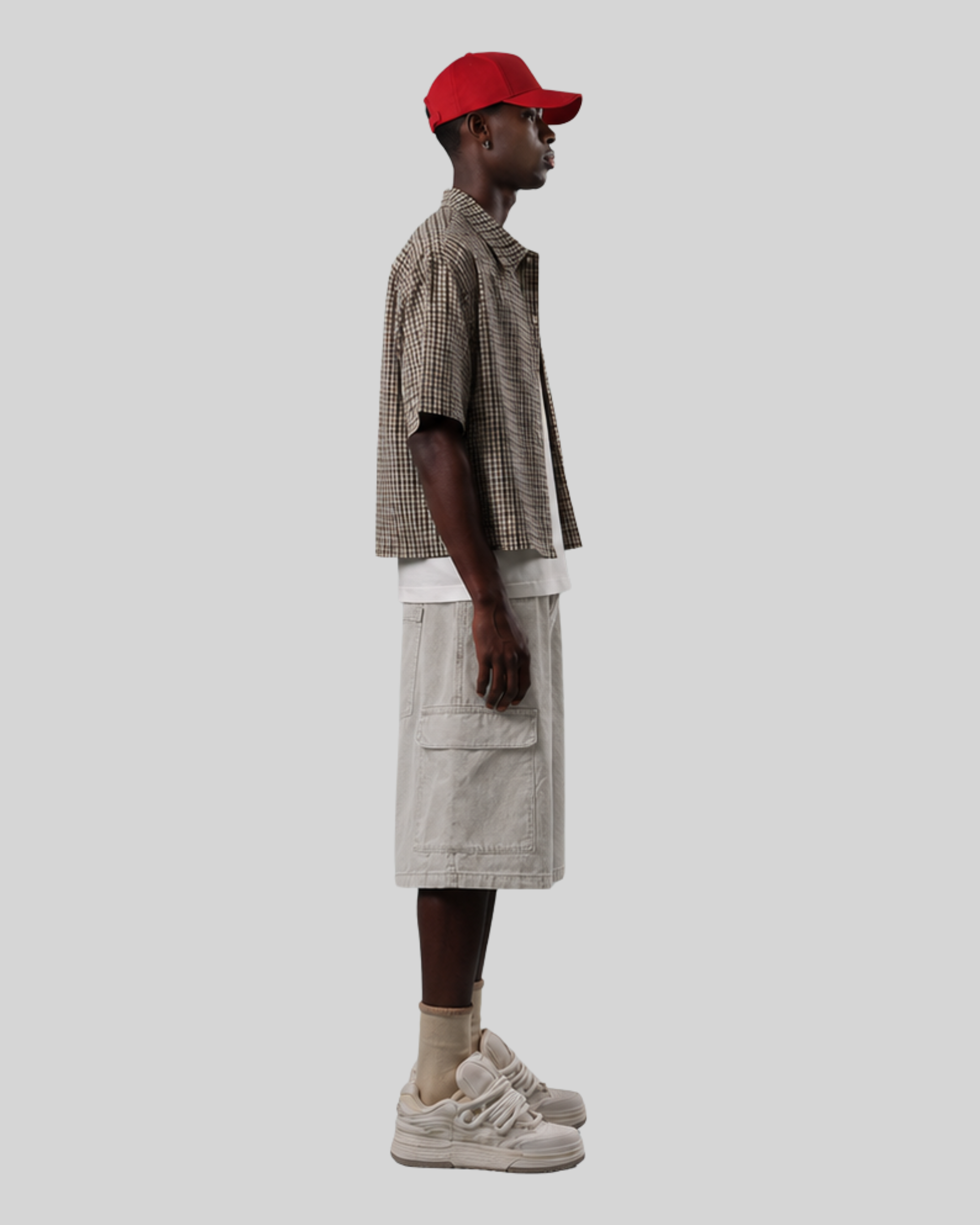 Washed Cotton Shorts-4