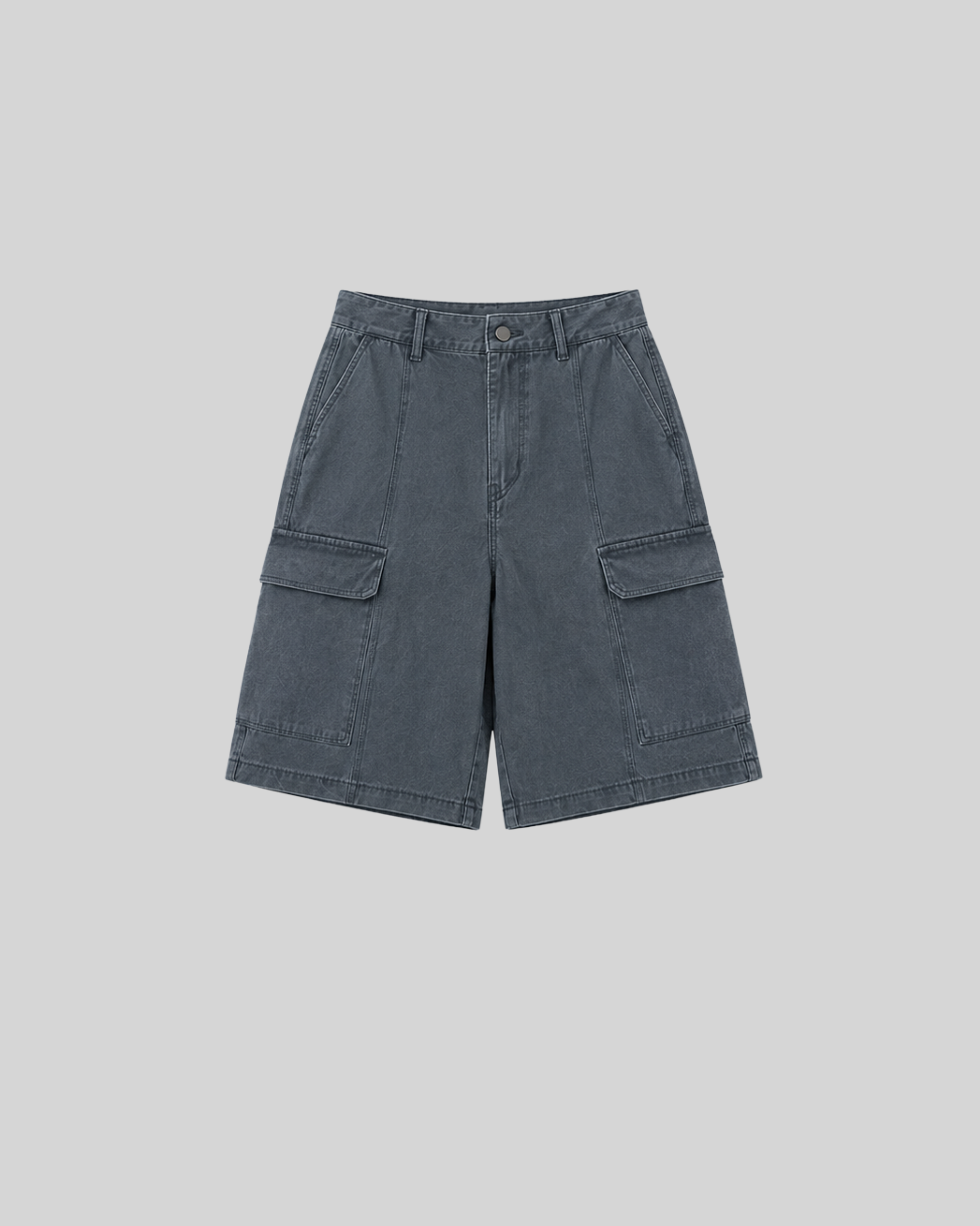 Washed Cotton Shorts-7