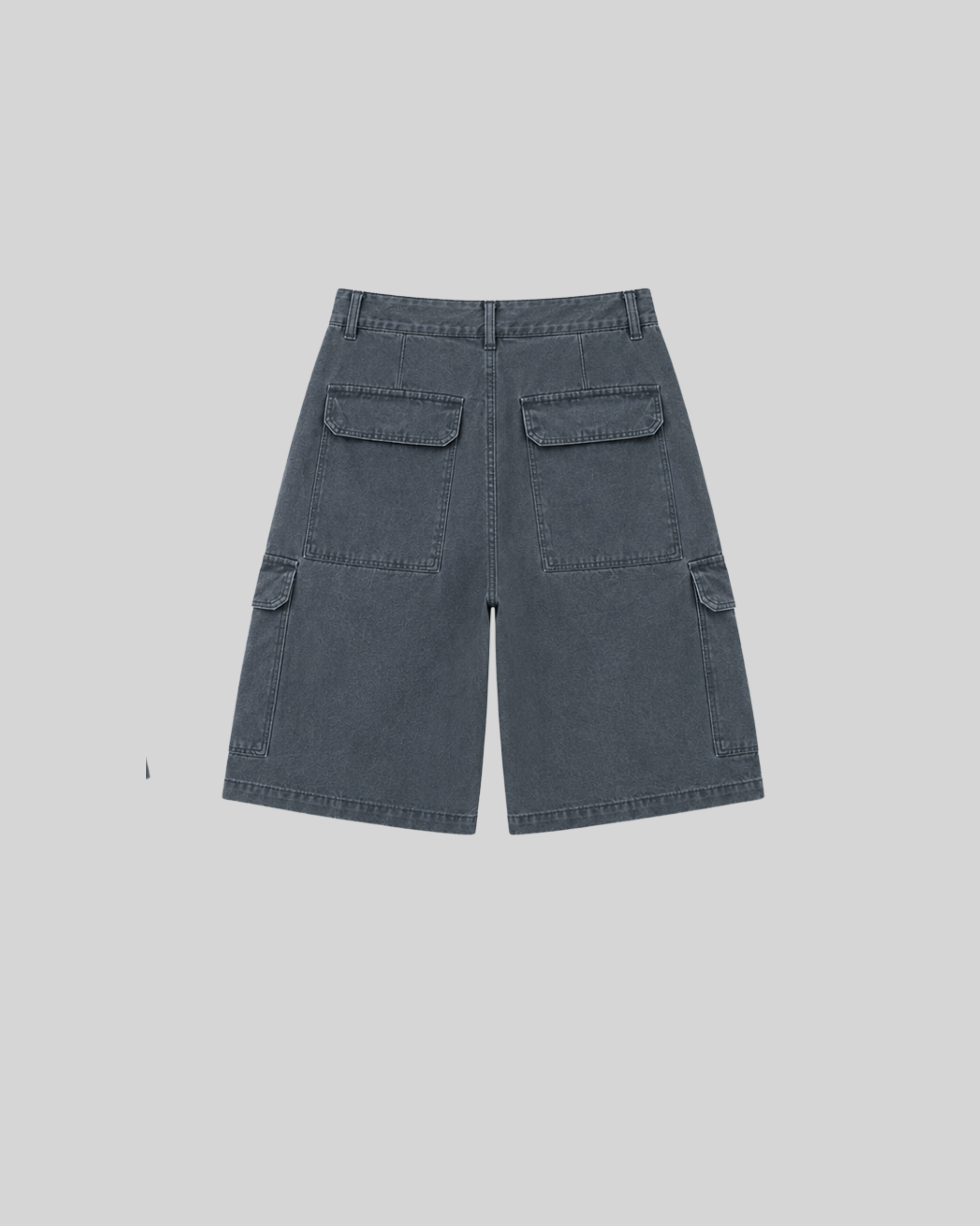Washed Cotton Shorts-8