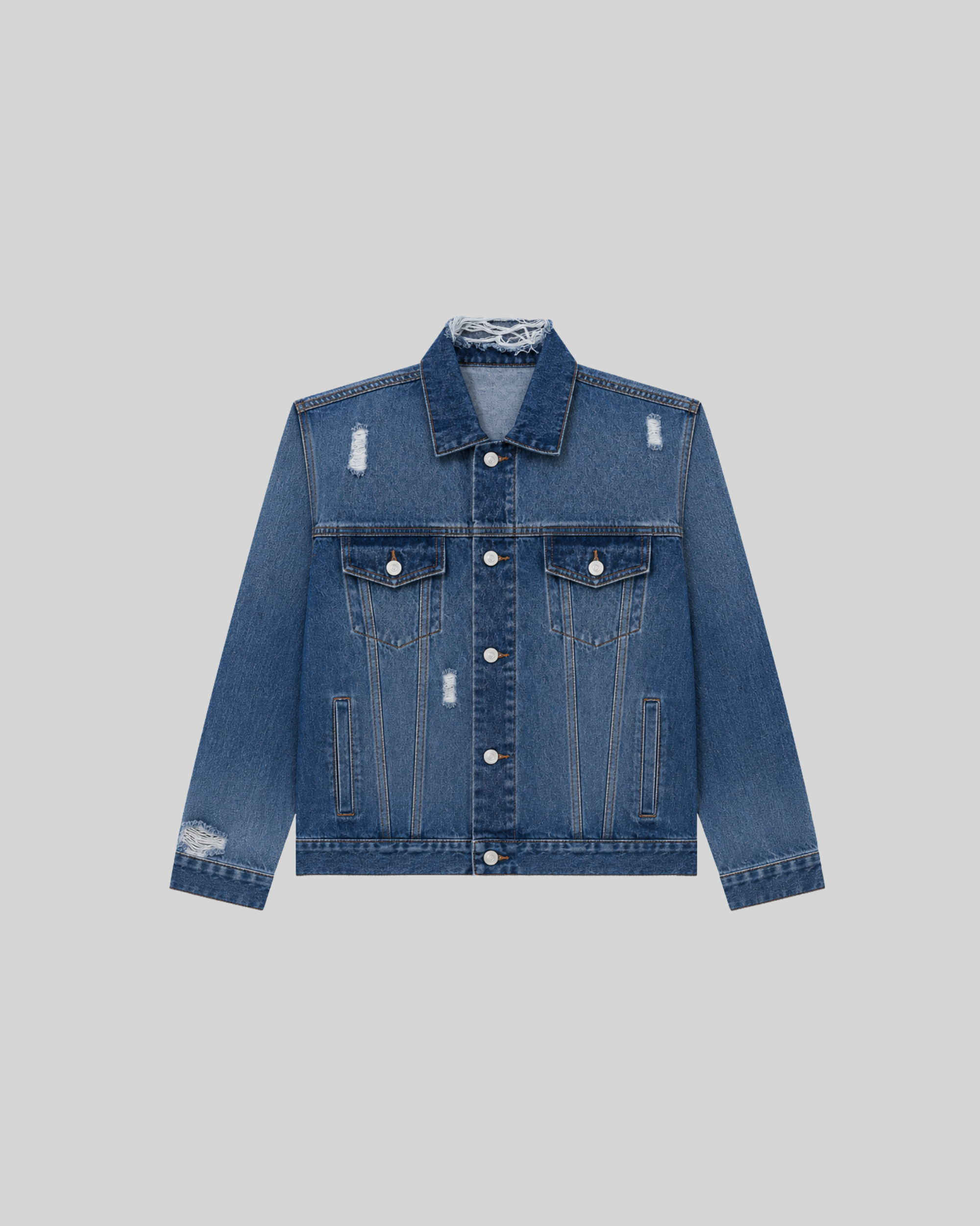 Distressed Denim Jacket