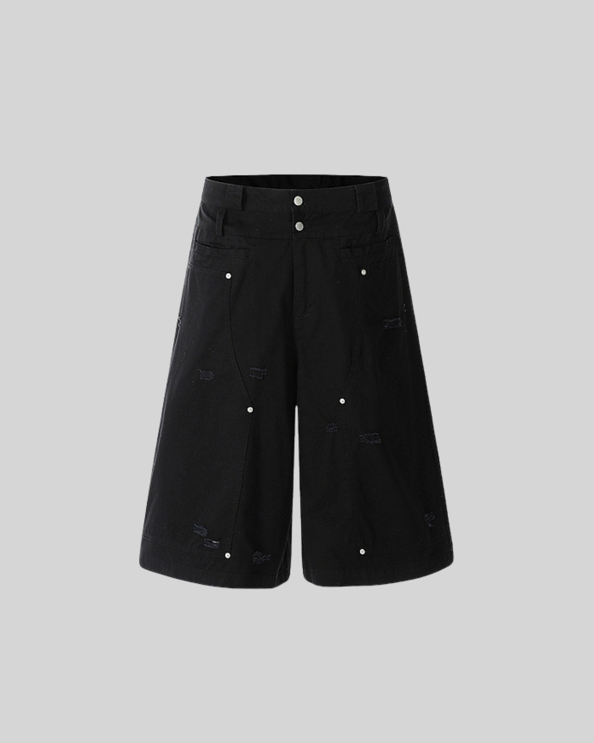 Wide-Leg Utility Shorts-7