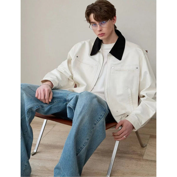 Retro Style Loose Casual Workwear Pilot Jacket for Men and Women