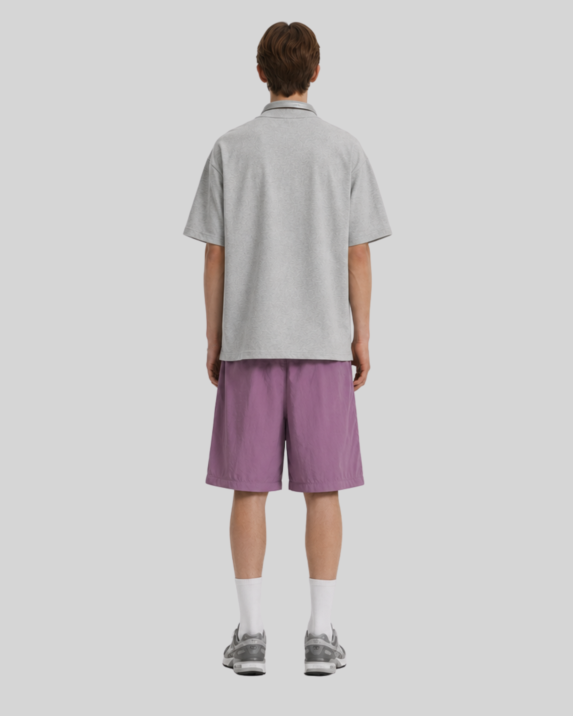 Topstitched Beach Shorts-10