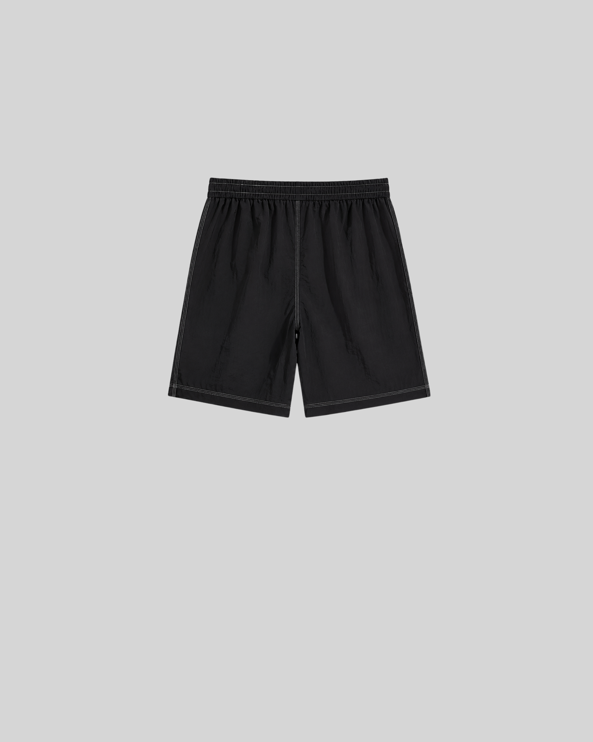 Topstitched Beach Shorts-3