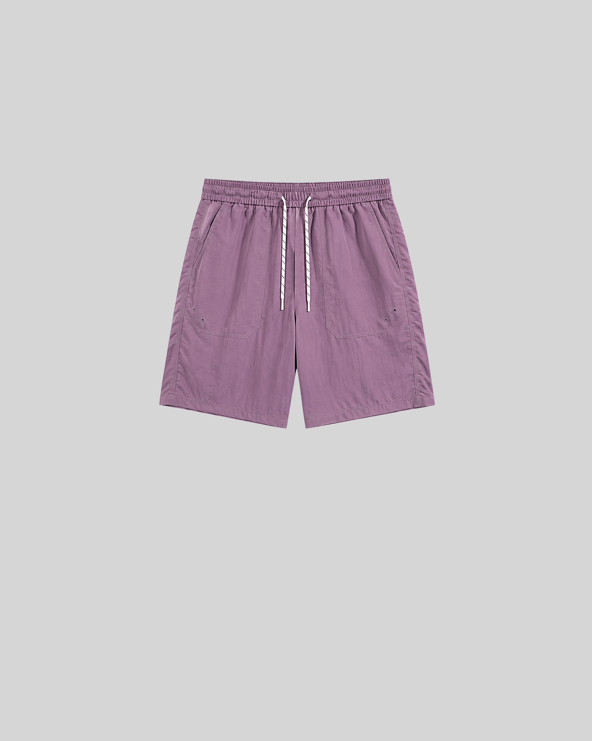 Topstitched Beach Shorts-7
