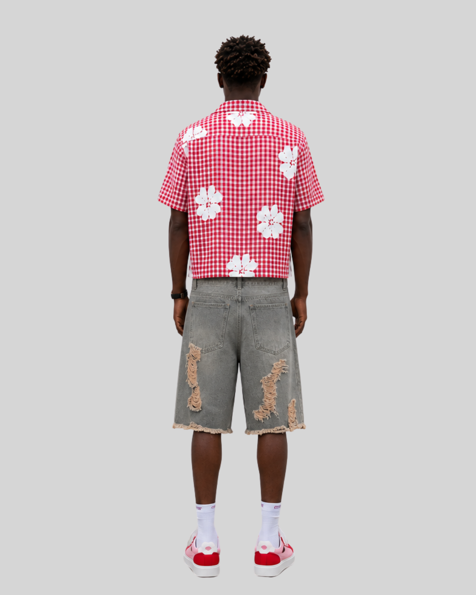 Harbor Fade Denim Shorts-5