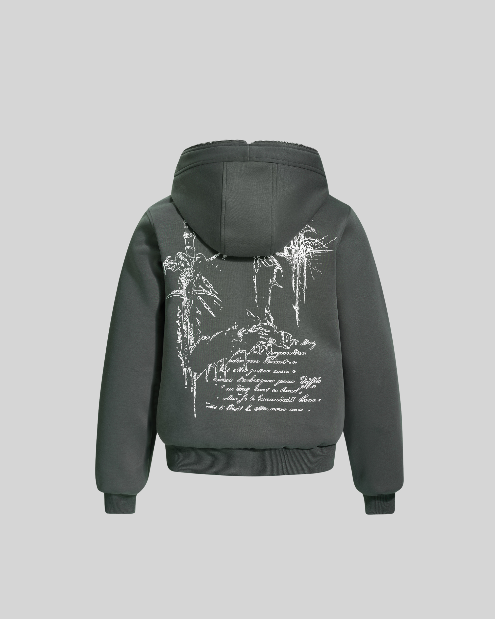 Zip Hooded Cardigan-8