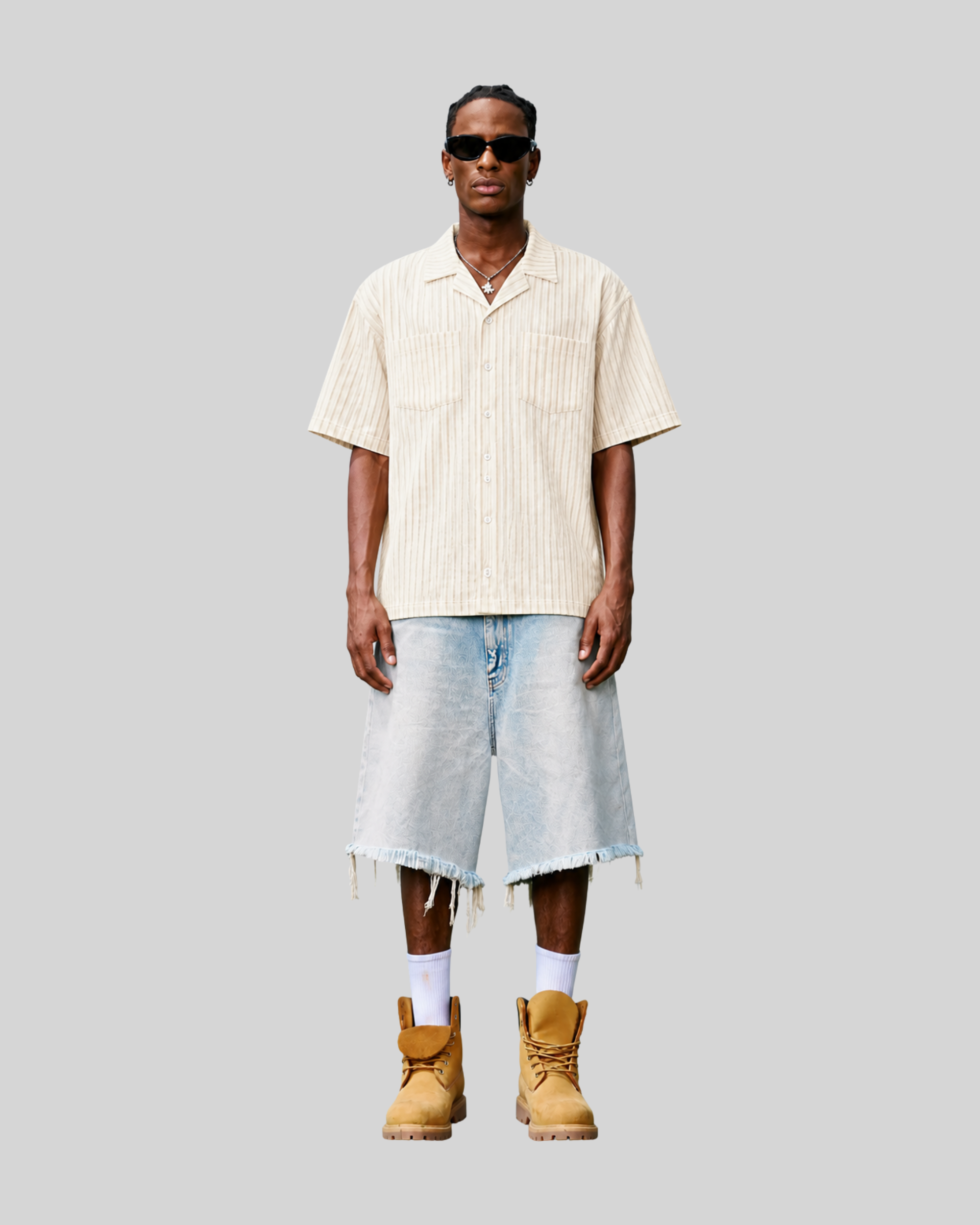 Loose  Casual Simple Short Sleeve Shirt for Men and Women