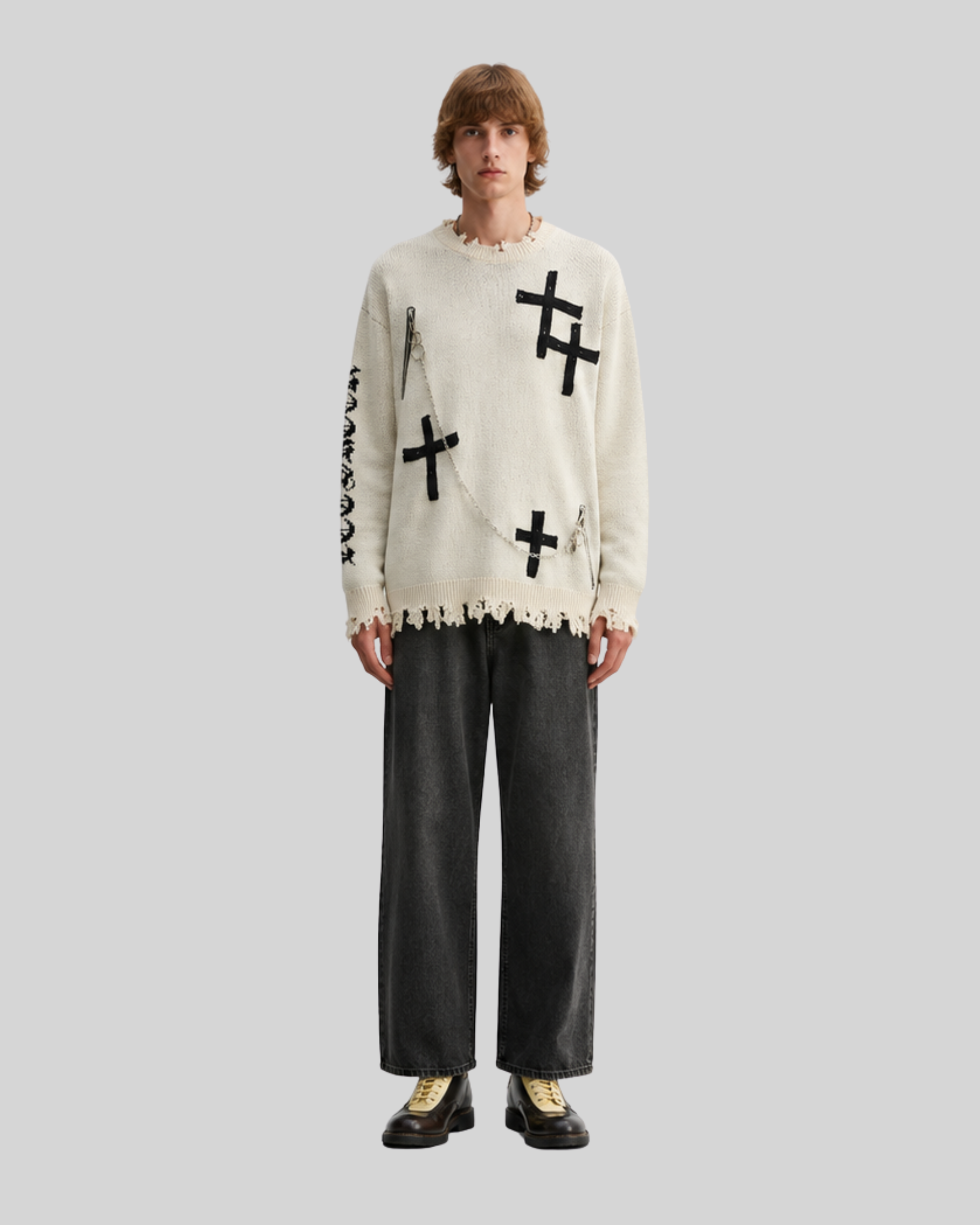 Cross Knit Sweater-6