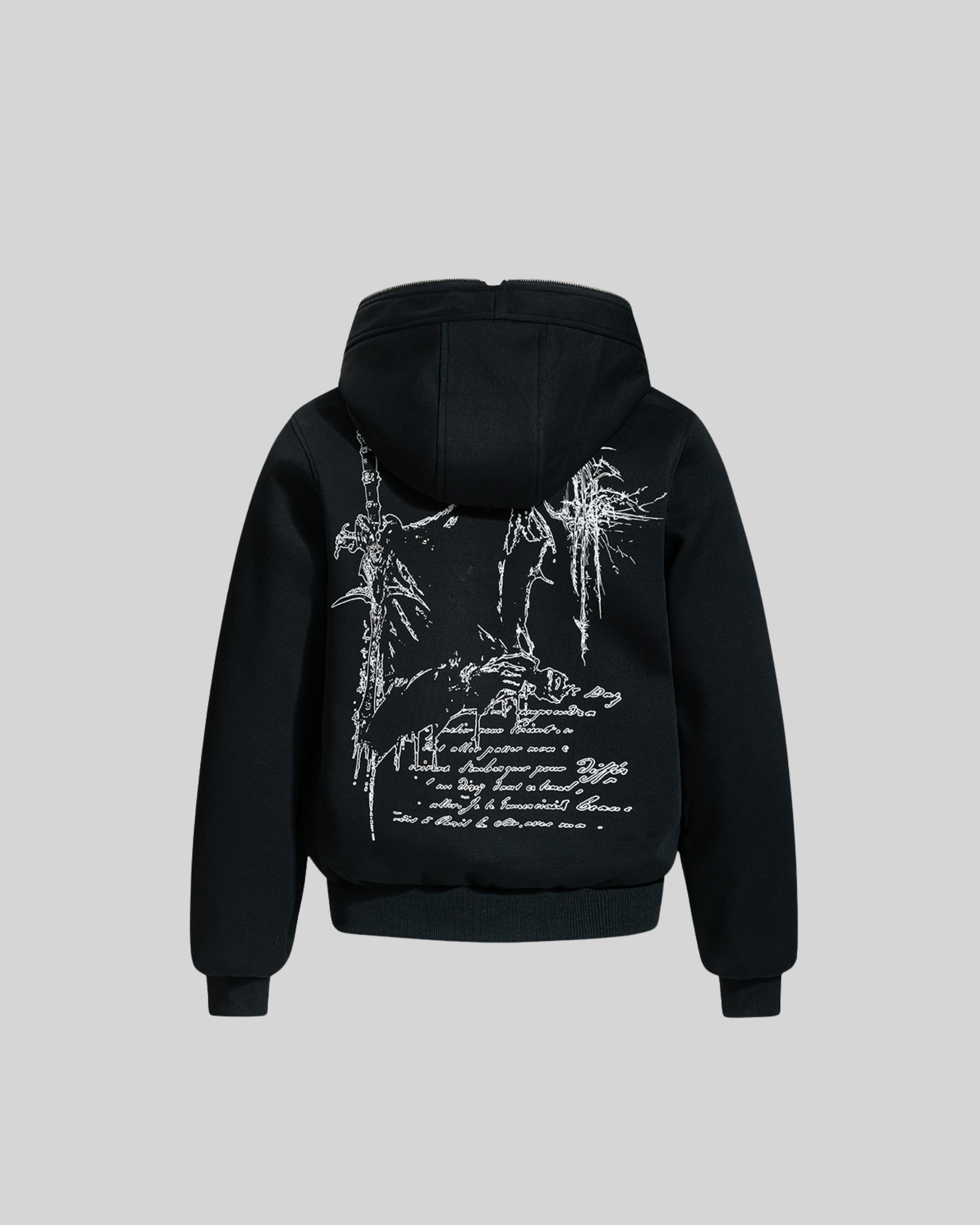 Zip Hooded Cardigan-3
