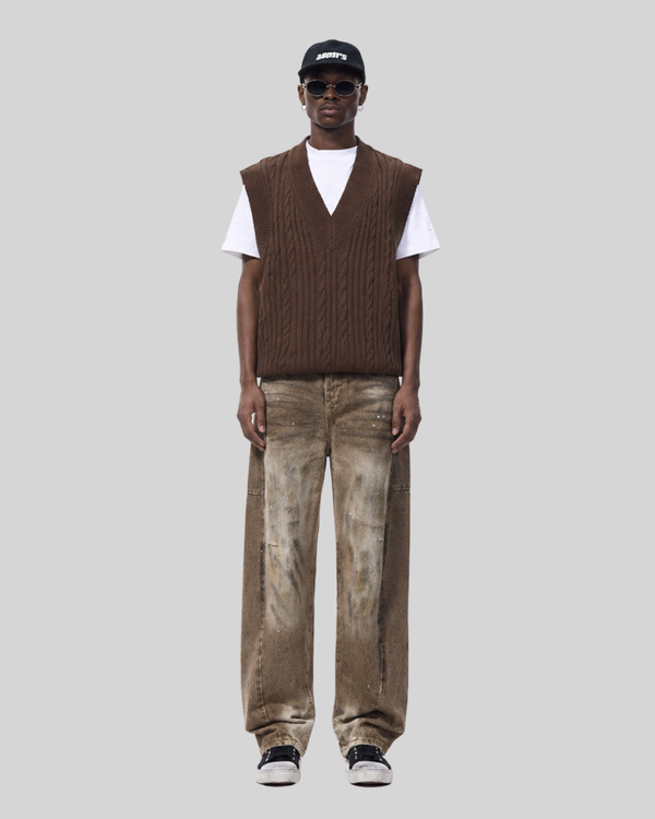 Straight Leg Denim Pants Men  High Street Cool Look