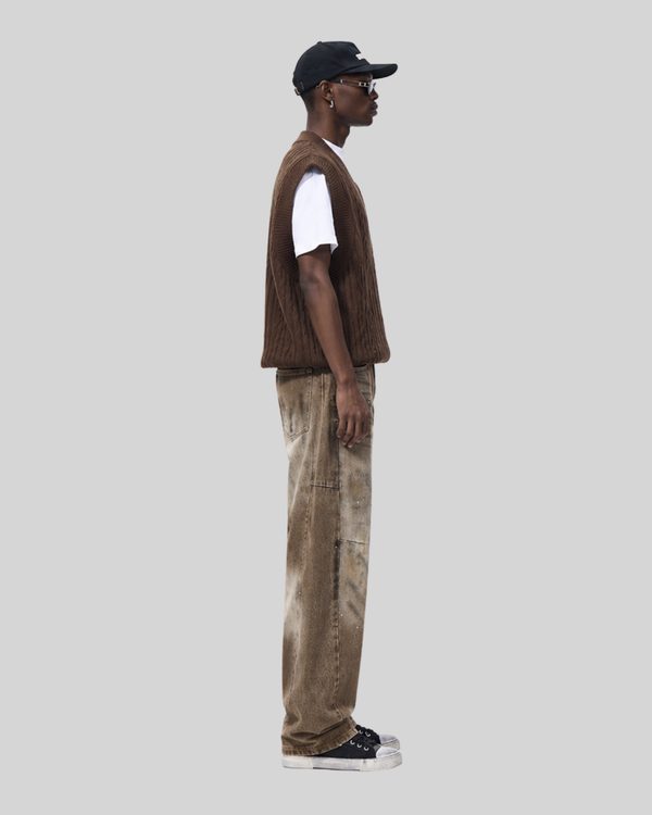 Straight Leg Denim Pants Men  High Street Cool Look