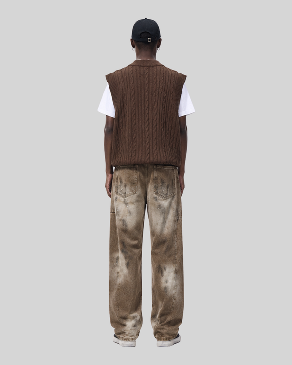 Straight Leg Denim Pants Men  High Street Cool Look