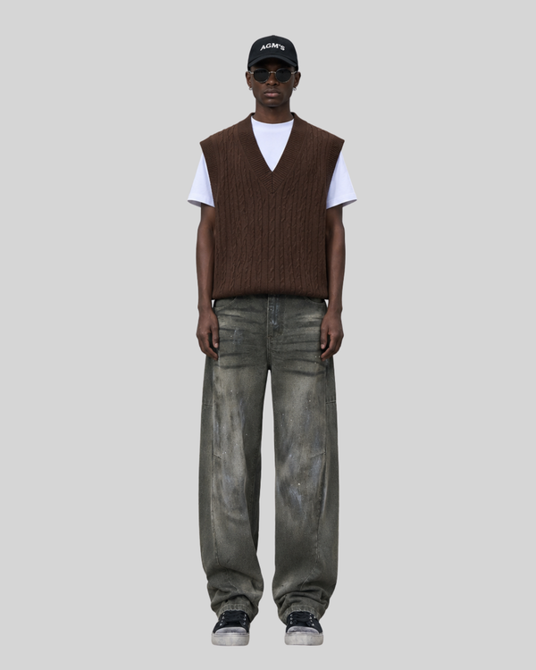 Straight Leg Denim Pants Men  High Street Cool Look