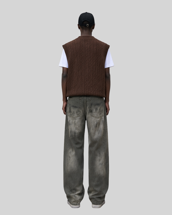 Straight Leg Denim Pants Men  High Street Cool Look