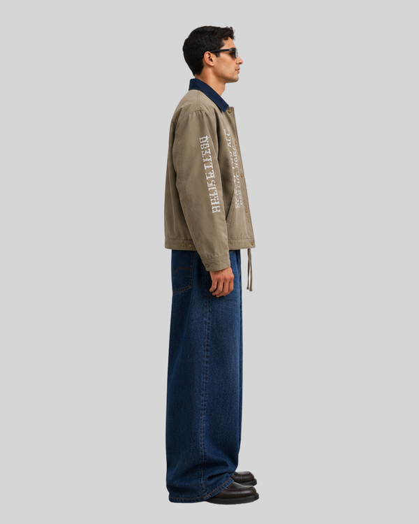 Wash and make old canvas jacket for men