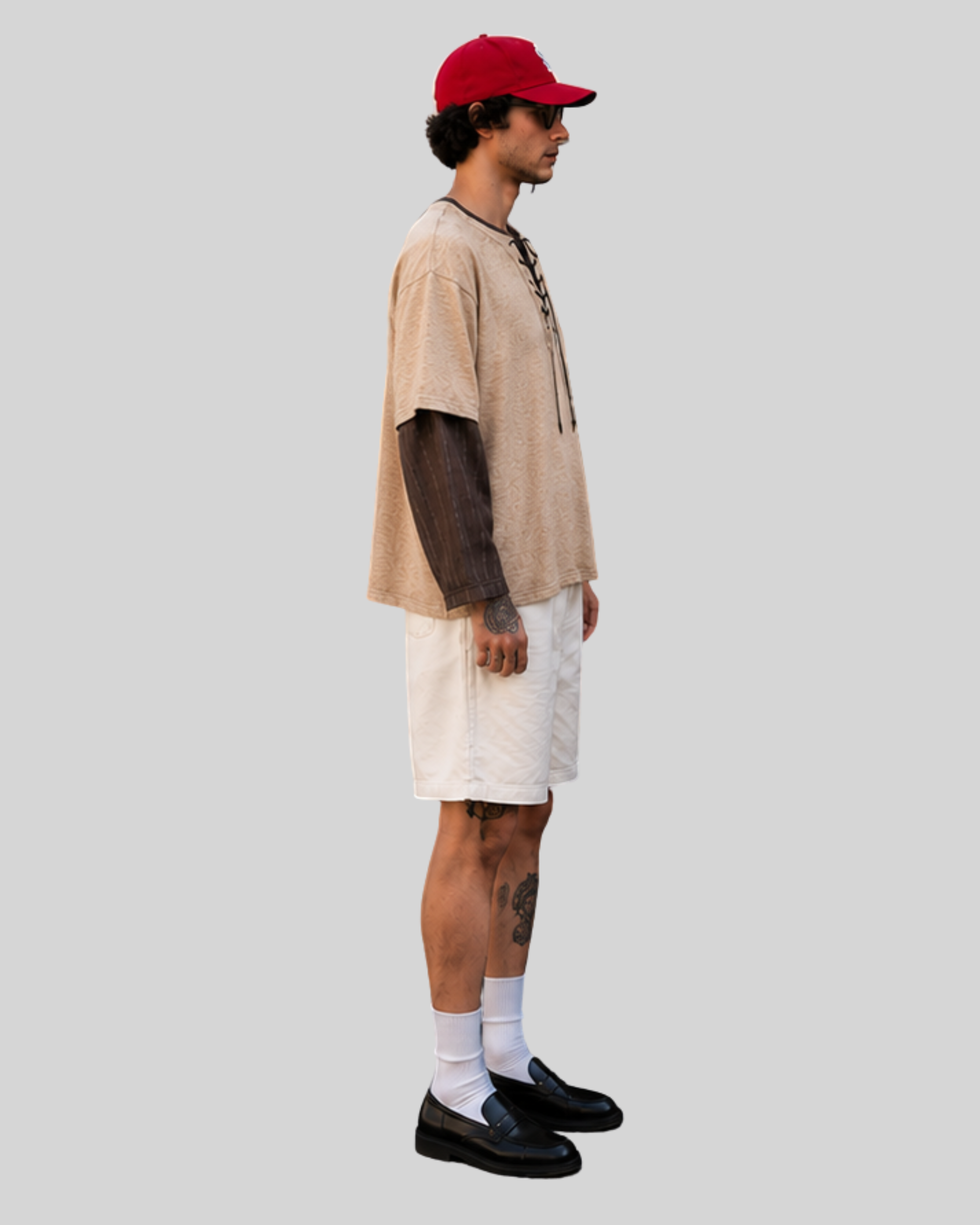 Layered Long Sleeve T-Shirt-4