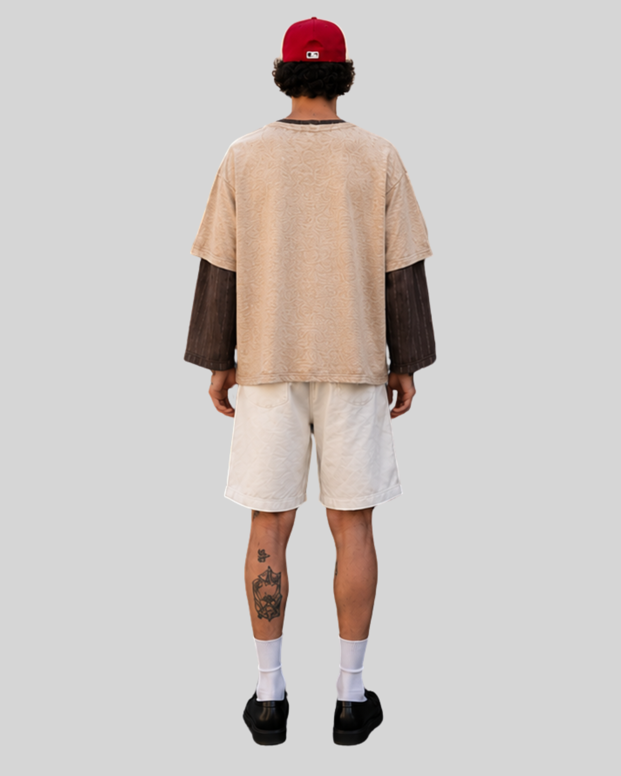 Layered Long Sleeve T-Shirt-5
