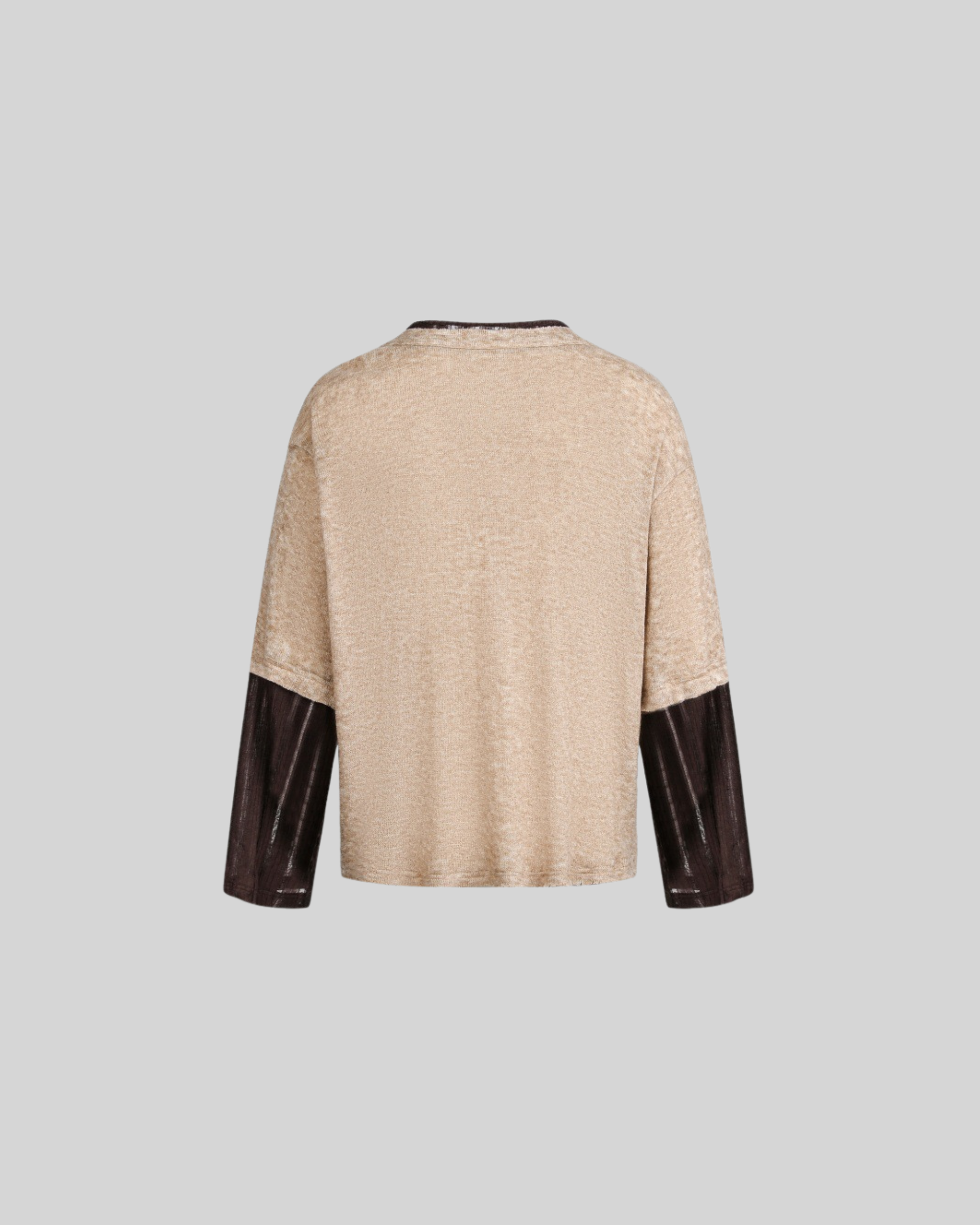 Layered Long Sleeve T-Shirt-3