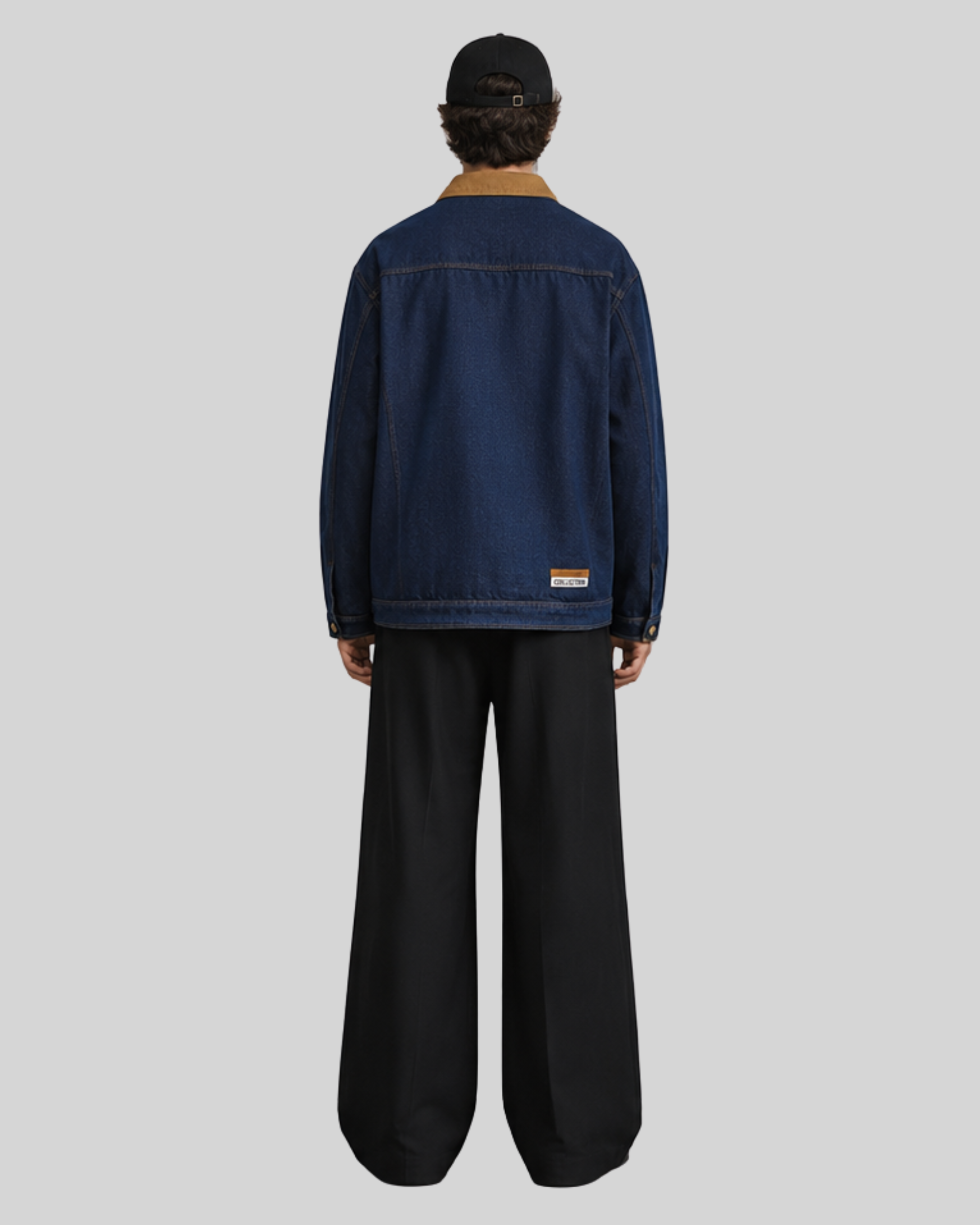 Multi pocket washed denim jacket-5