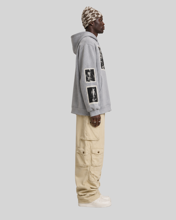Zipper sweatshirt for men with adhesive tape