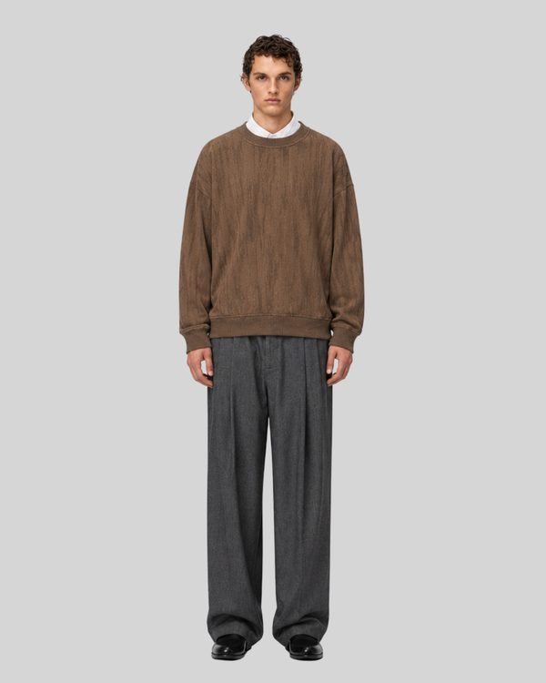 Long Sleeve Hoodie Men Loose Round Neck