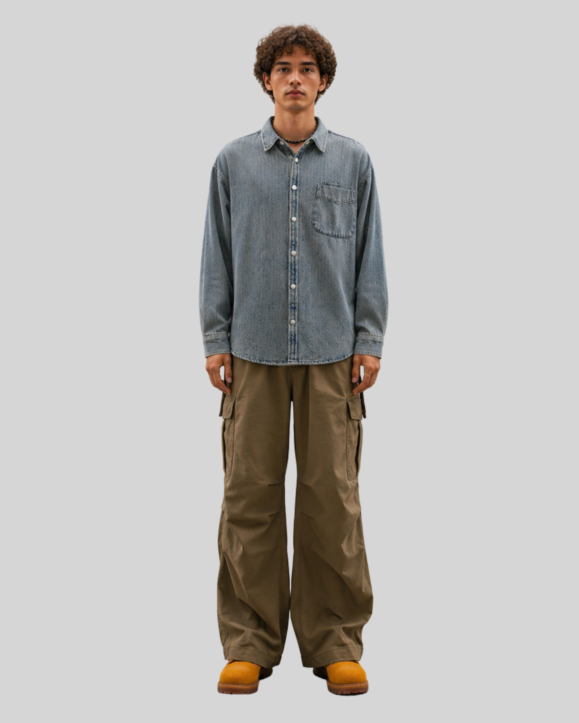 Indigo Bloom Overshirt