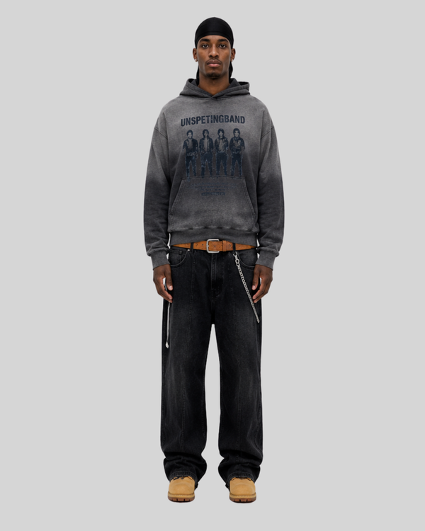 Wash and make old hooded sweatshirt for men