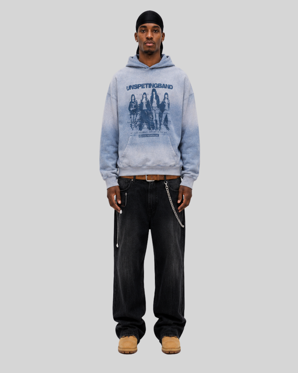 Wash and make old hooded sweatshirt for men
