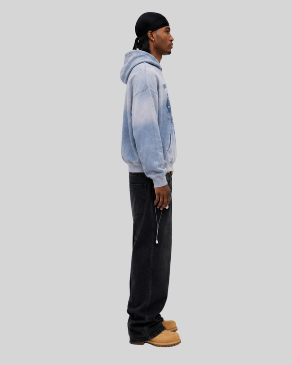 Wash and make old hooded sweatshirt for men