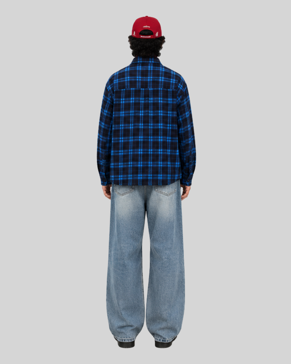 Casual Long Sleeve Plaid Shirt for Men and Women