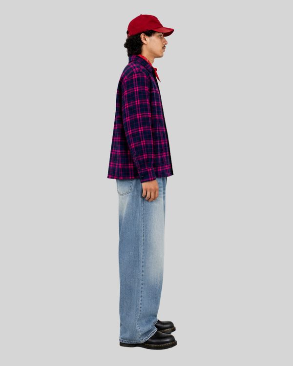 Casual Long Sleeve Plaid Shirt for Men and Women