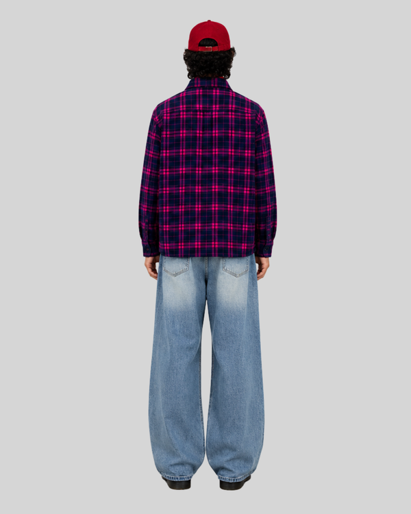 Casual Long Sleeve Plaid Shirt for Men and Women