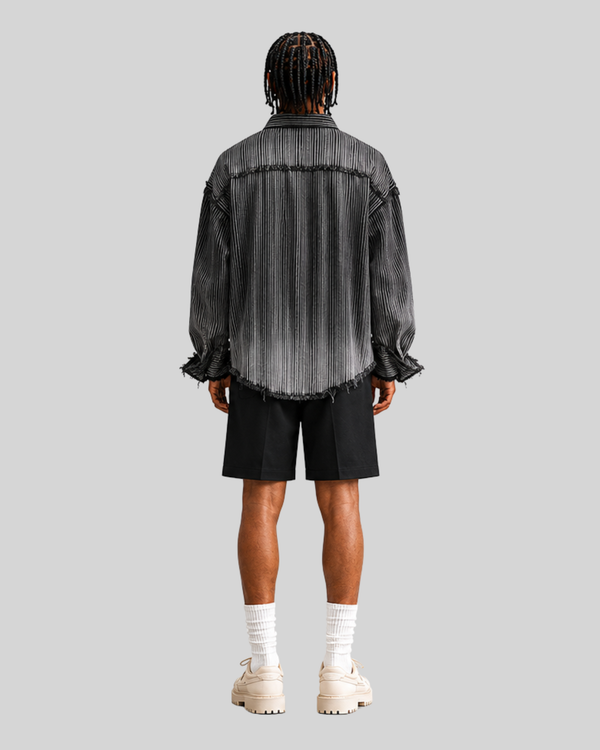 Advanced striped shirt for men in autumn and winter