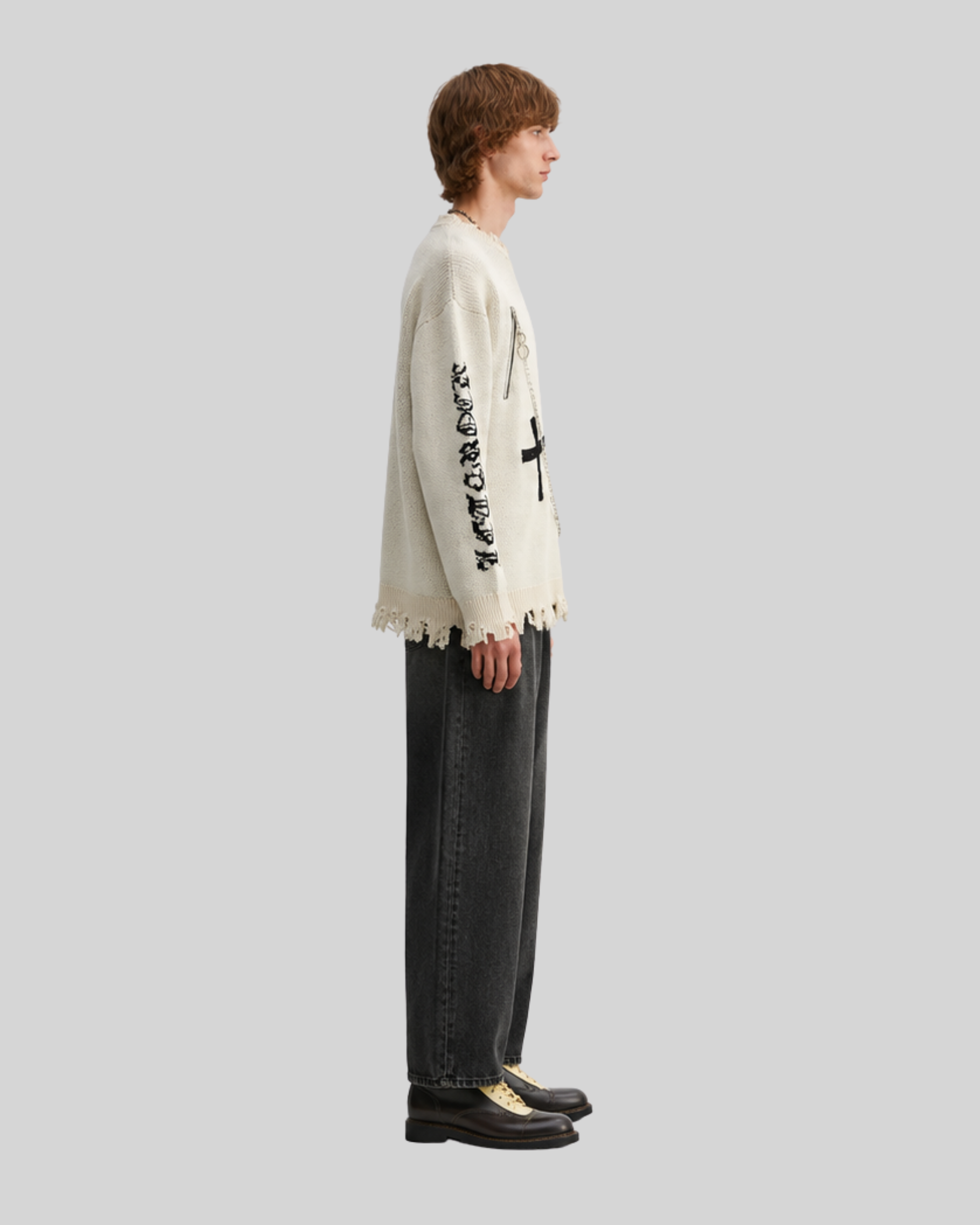 Cross Knit Sweater-10