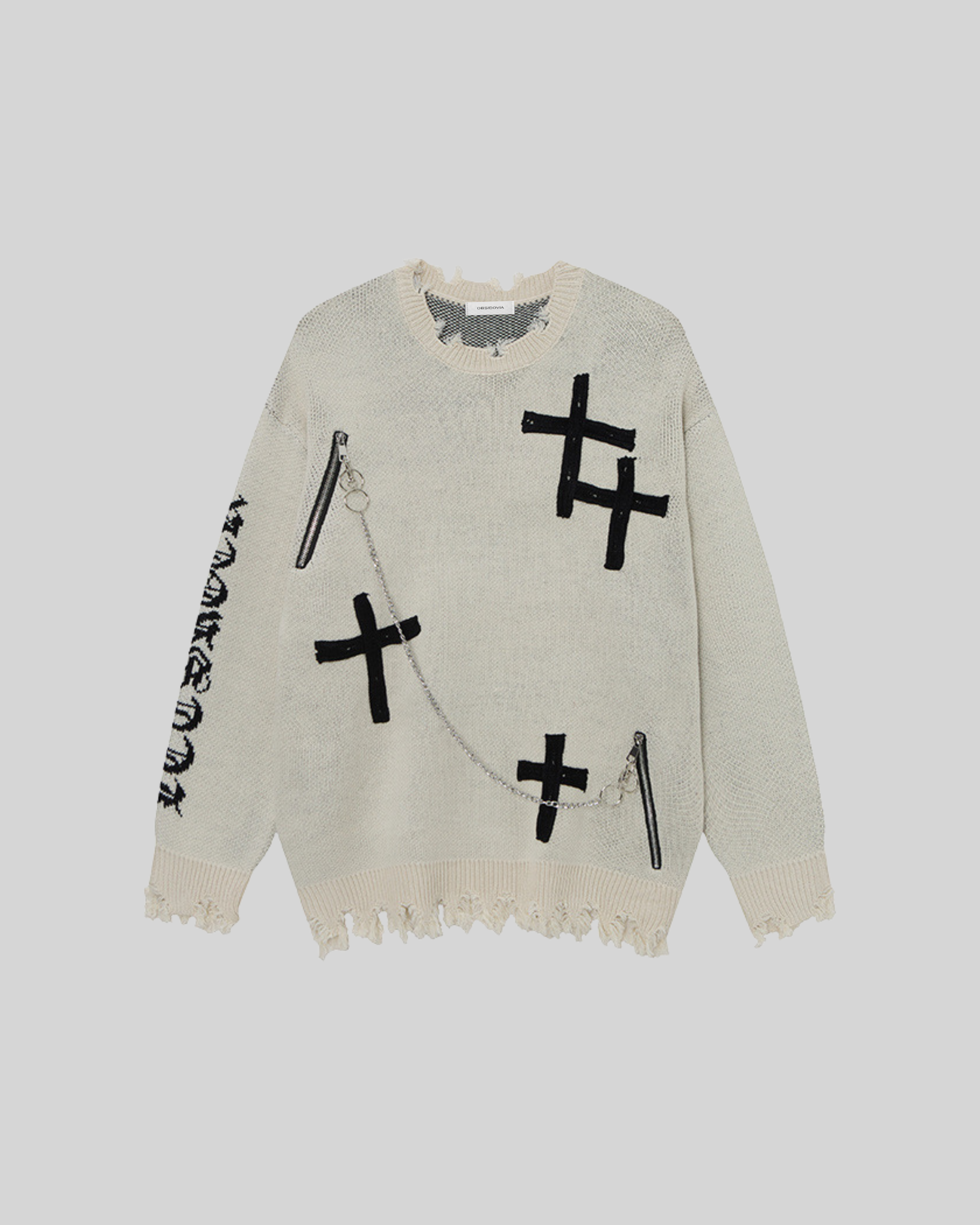 Cross Knit Sweater-7