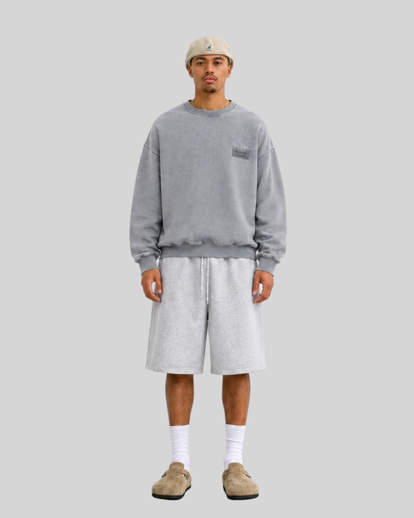 Crewneck Sweatshirt for Men Loose Fit Casual Pullover Hoodie