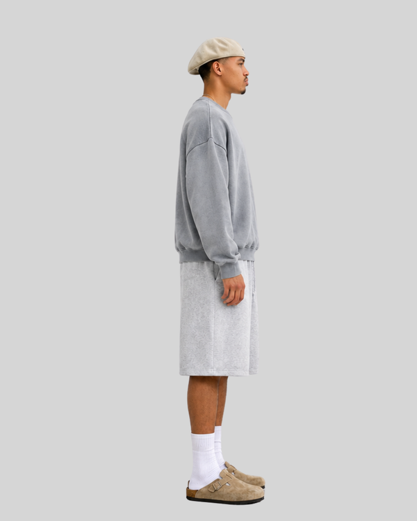 Crewneck Sweatshirt for Men Loose Fit Casual Pullover Hoodie