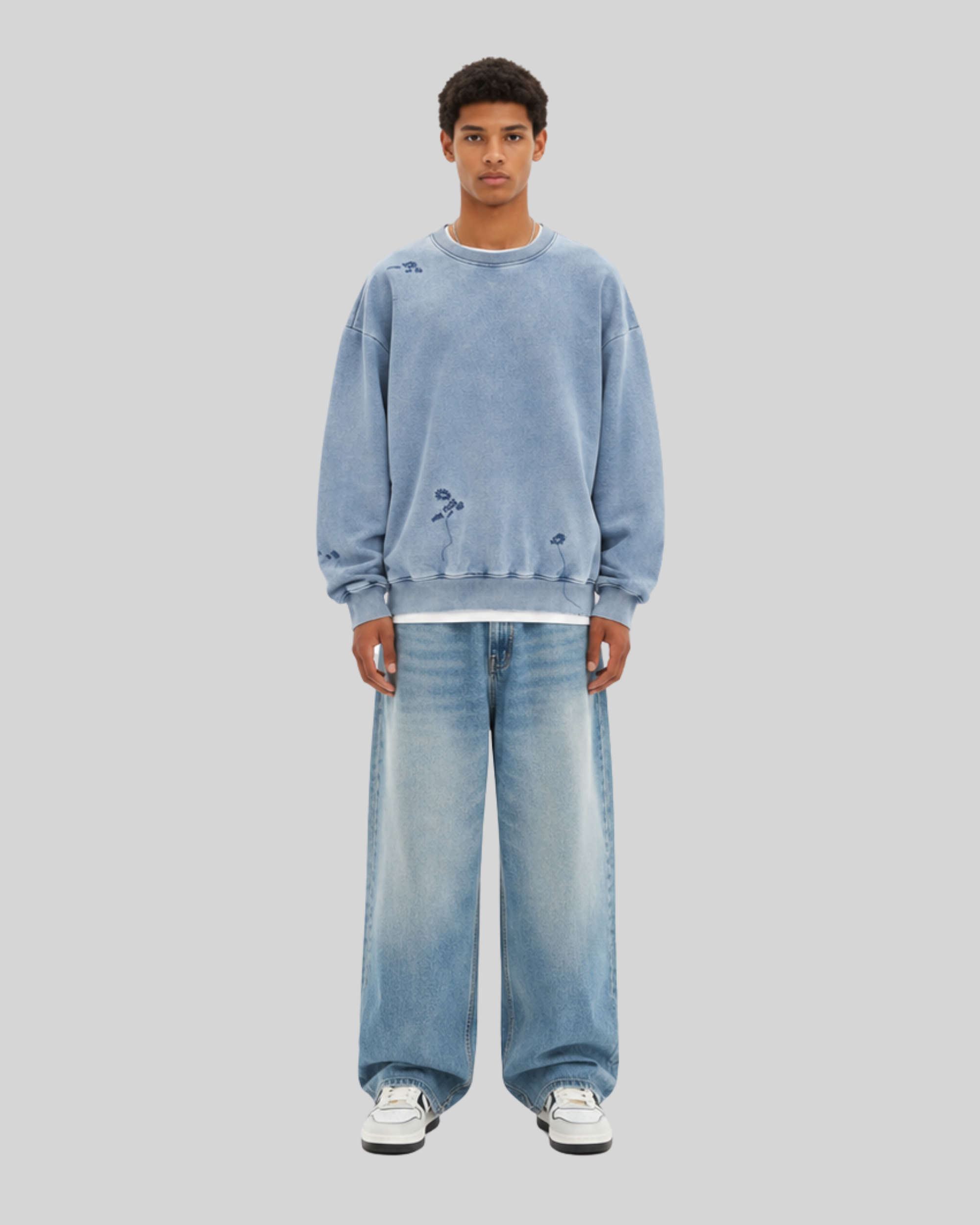 Heavy Washed Crewneck Sweatshirt