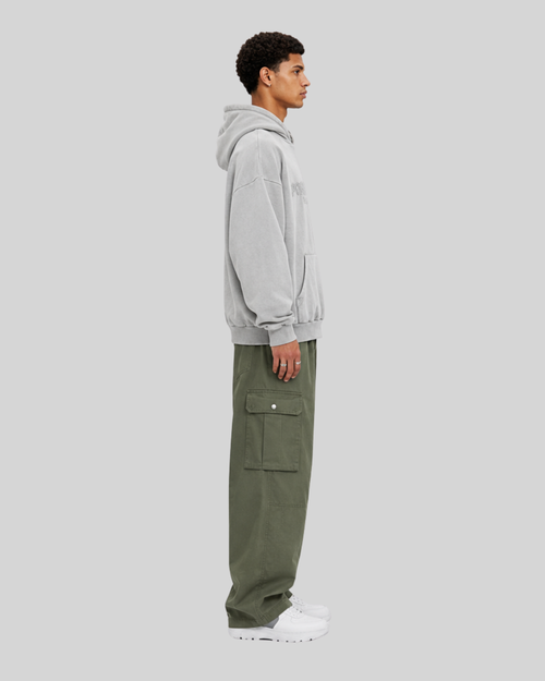 Embroidery Letter Minimalist Hoodie for Men