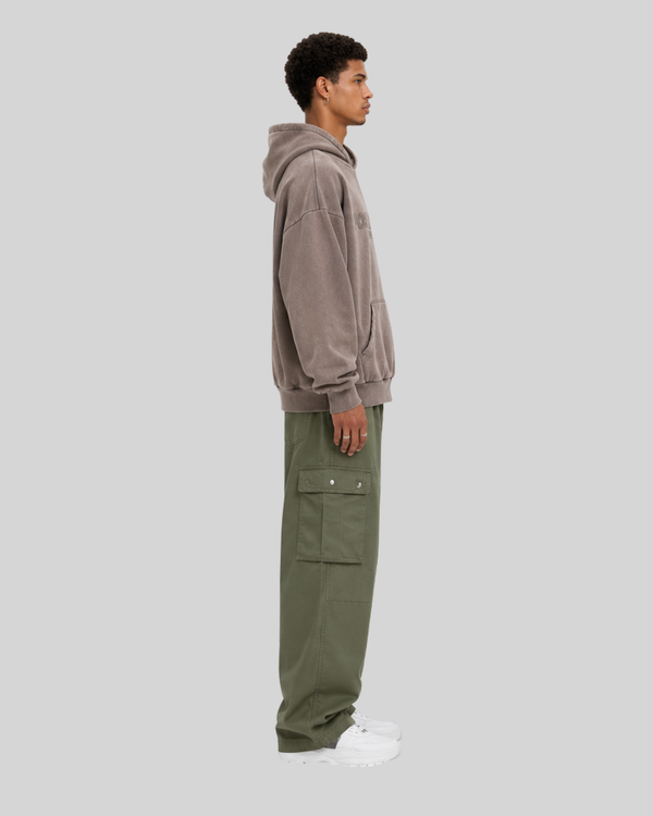 Embroidery Letter Minimalist Hoodie for Men