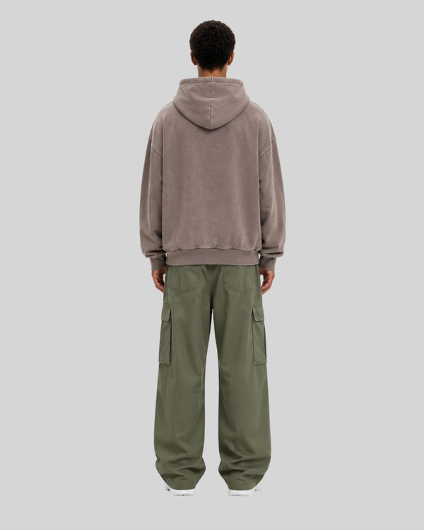Embroidery Letter Minimalist Hoodie for Men