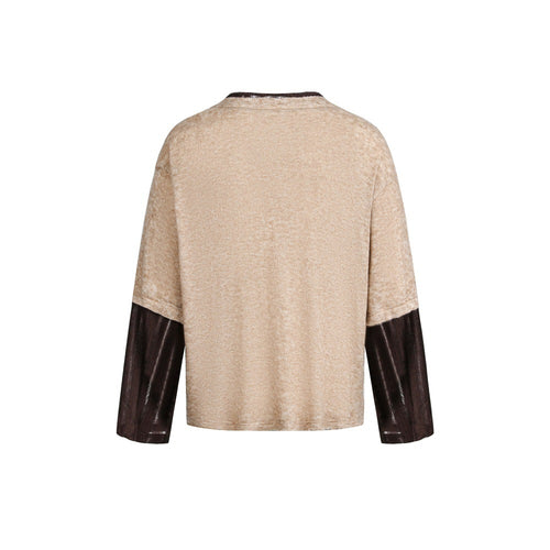 Fake two contrasting long sleeved T-shirts