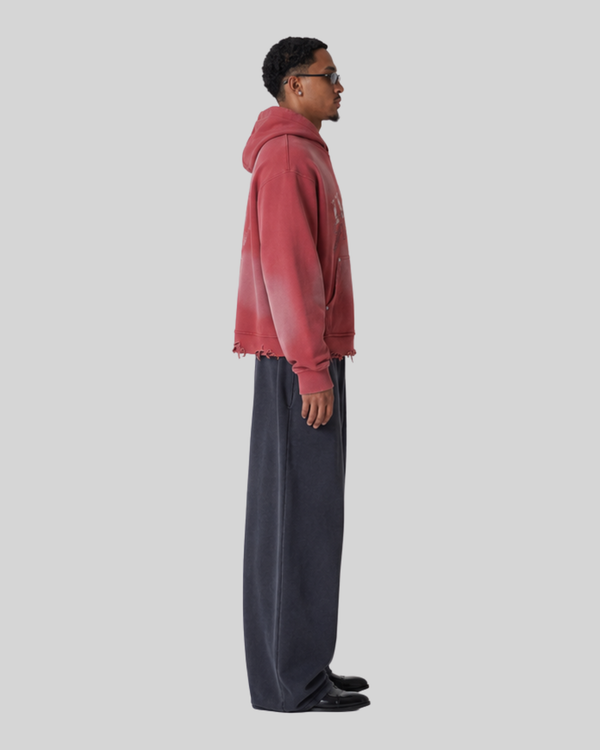 Washing water damages hooded sweatshirt men