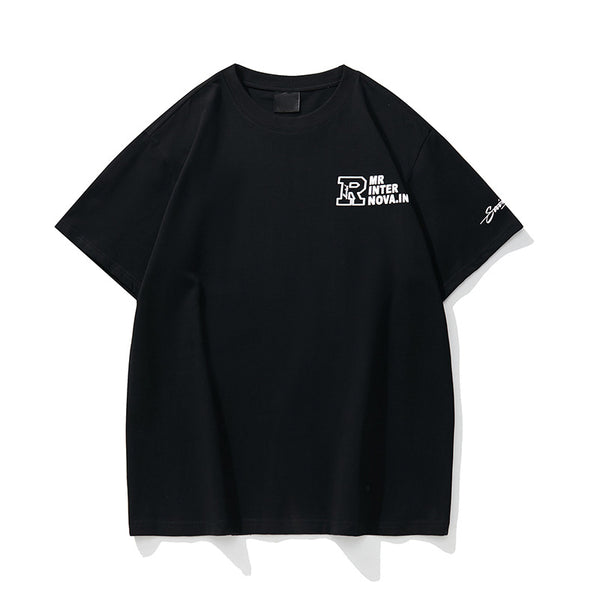 T-Shirt for Men and Women Short Sleeve Loose White Half Sleeve