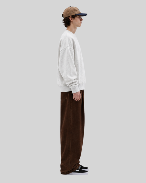 Embroidered round neck sweatshirt for men