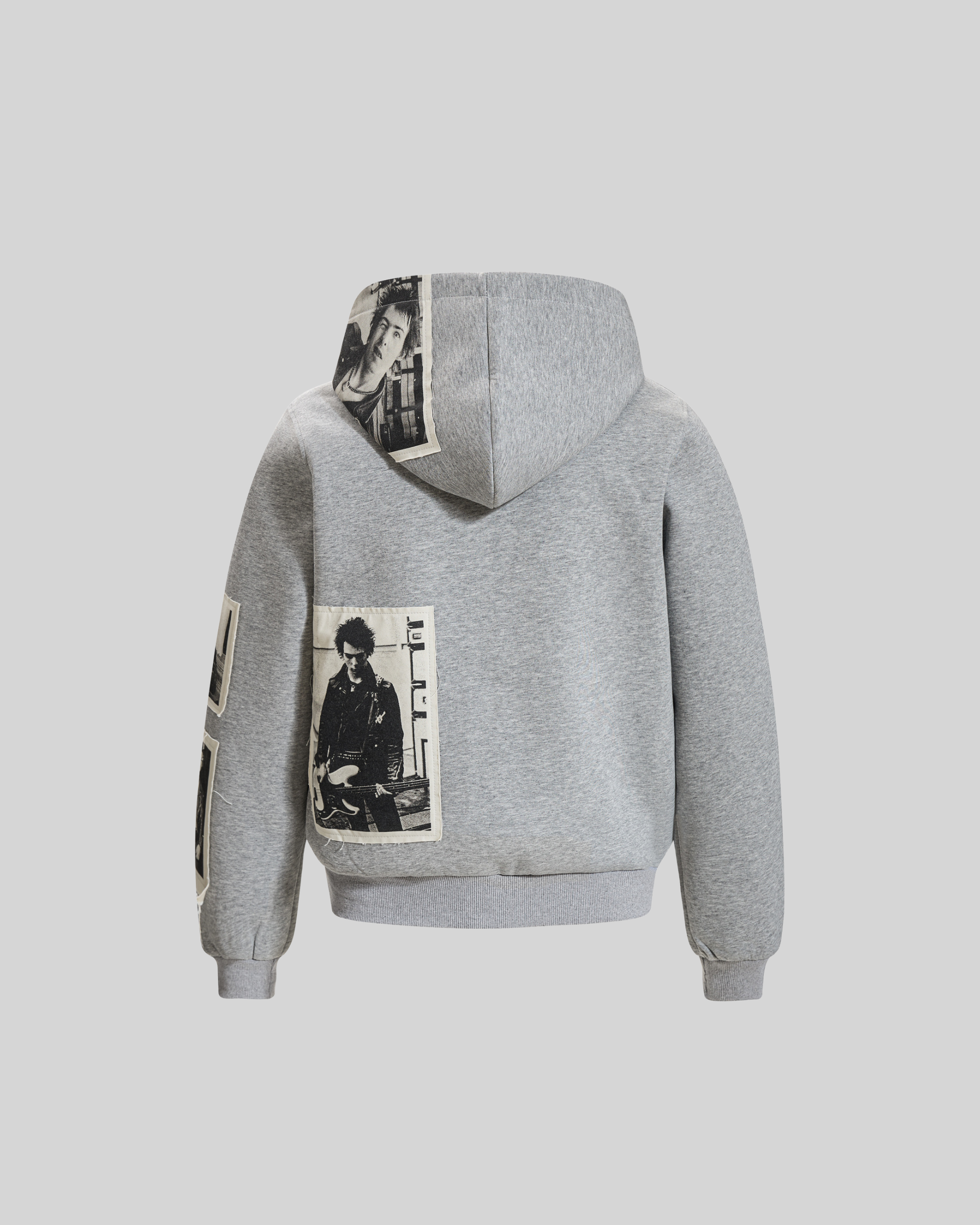 Tape Detail Zip Hoodie-3