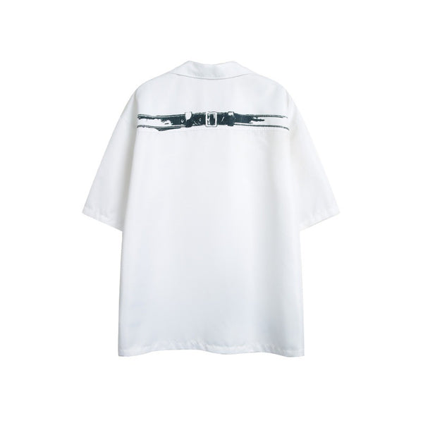 Men's and women's loose short sleeved shirts
